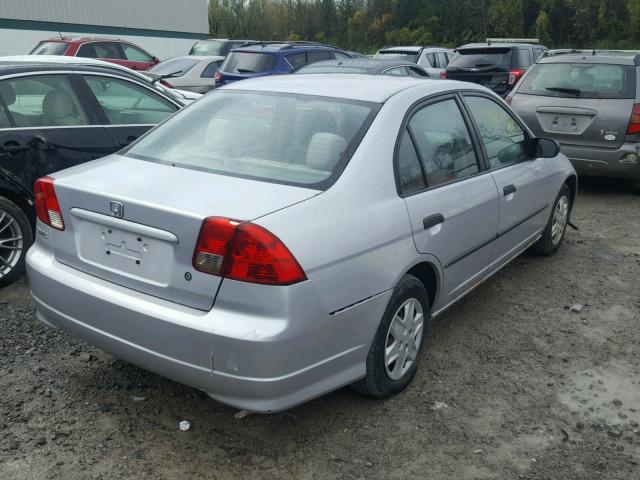 1HGES16314L007407 - 2004 HONDA CIVIC DX V GRAY photo 4