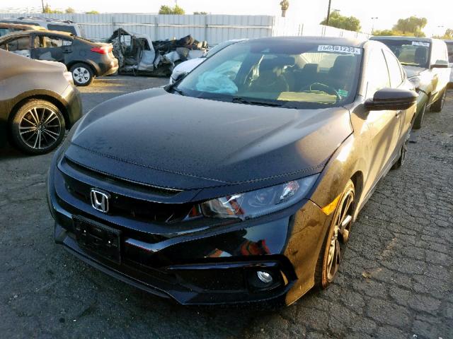 2HGFC2F80KH567352 - 2019 HONDA CIVIC SPOR BLACK photo 2