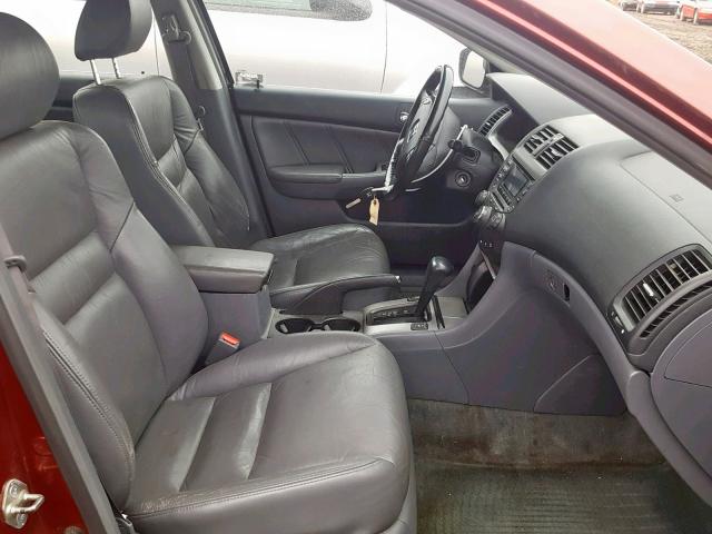 1HGCM66504A027188 - 2004 HONDA ACCORD EX BURGUNDY photo 5