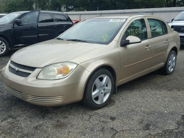 1G1AL58F087286638 - 2008 CHEVROLET COBALT LT BEIGE photo 2