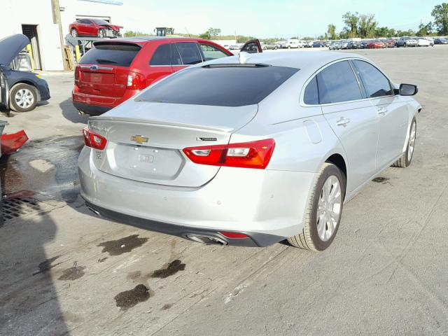 1G1ZH5SX0HF165863 - 2017 CHEVROLET MALIBU PRE 银色 照片 4