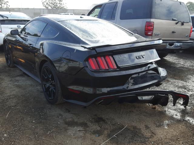 1FA6P8CF9H5317414 - 2017 FORD MUSTANG GT BLACK photo 3