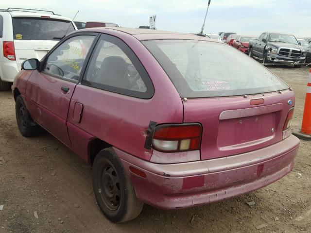 KNJLT05H1S6162428 - 1995 FORD ASPIRE PINK photo 3