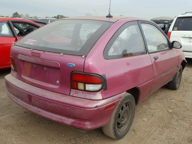 KNJLT05H1S6162428 - 1995 FORD ASPIRE PINK photo 4