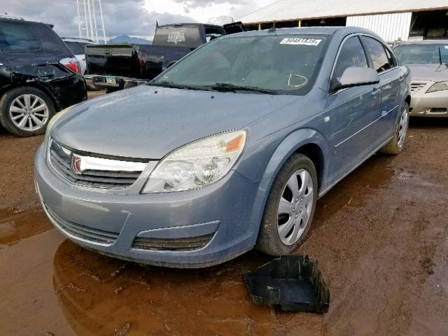 1G8ZS57NX7F216410 - 2007 SATURN AURA XE BLUE photo 2