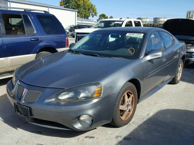 2G2WS522841311237 - 2004 PONTIAC GRAND PRIX Сұр фото 2