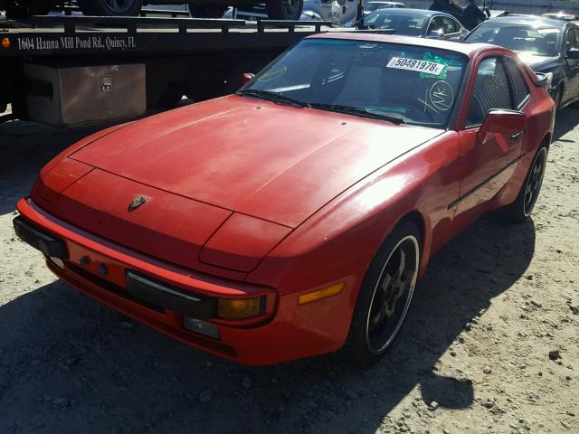 WP0AB0945JN471053 - 1988 PORSCHE 944 RED photo 2