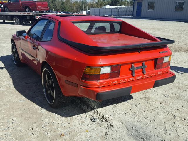 WP0AB0945JN471053 - 1988 PORSCHE 944 RED photo 3