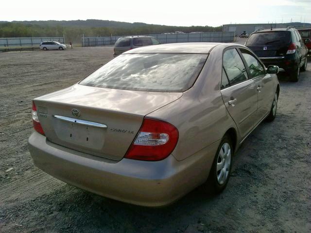 4T1BE30K93U715350 - 2003 TOYOTA CAMRY LE GOLD photo 4