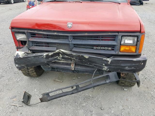 1B7GG66X2KS036572 - 1989 DODGE DAKOTA SPO RED photo 9