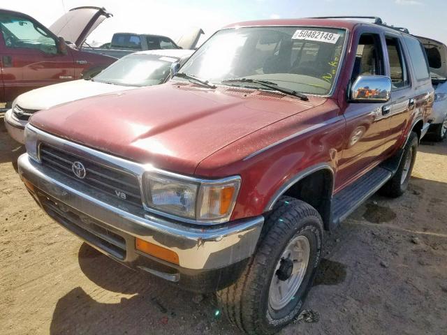 JT3VN39W5P0120133 - 1993 TOYOTA 4RUNNER VN RED photo 2