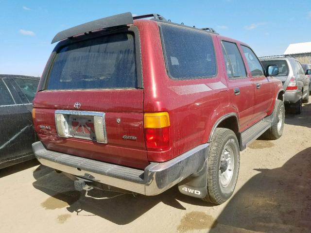 JT3VN39W5P0120133 - 1993 TOYOTA 4RUNNER VN RED photo 4