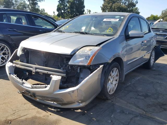 3N1AB6AP2CL707138 - 2012 NISSAN SENTRA 2.0 SILVER photo 2