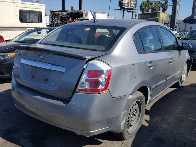 3N1AB6AP2CL707138 - 2012 NISSAN SENTRA 2.0 SILVER photo 4