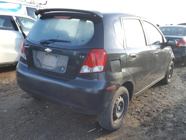 KL1TD66628B133673 - 2008 CHEVROLET AVEO BASE Qara foto 4