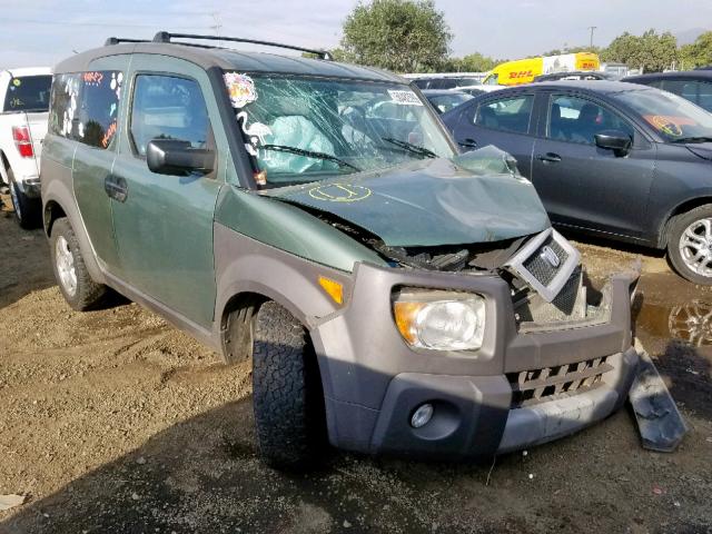 5J6YH28544L021391 - 2004 HONDA ELEMENT EX GREEN photo 1