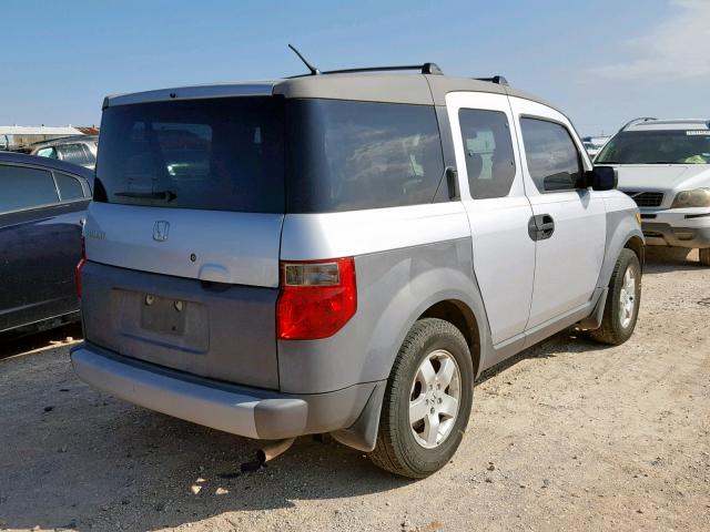 5J6YH18593L008368 - 2003 HONDA ELEMENT EX SILVER photo 4