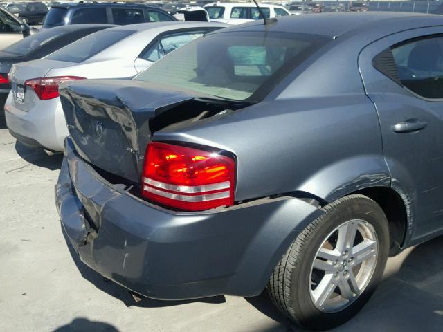 1B3CC1FB2AN204209 - 2010 DODGE AVENGER EX SILVER photo 9