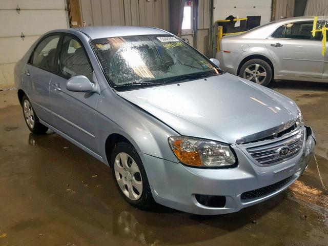 KNAFE121275473075 - 2007 KIA SPECTRA EX BLUE photo 1