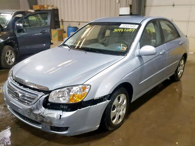 KNAFE121275473075 - 2007 KIA SPECTRA EX BLUE photo 2