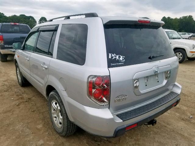 5FNYF282X8B004010 - 2008 HONDA PILOT VP SILVER photo 3