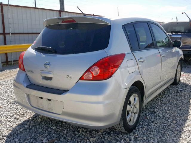 3N1BC1CP5BL367421 - 2011 NISSAN VERSA S SILVER photo 4