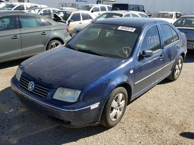 3VWSE69M34M090506 - 2004 VOLKSWAGEN JETTA GLS BLUE photo 2