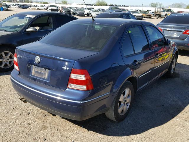 3VWSE69M34M090506 - 2004 VOLKSWAGEN JETTA GLS BLUE photo 4