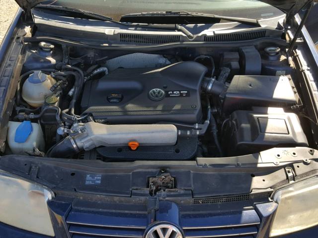 3VWSE69M34M090506 - 2004 VOLKSWAGEN JETTA GLS BLUE photo 7