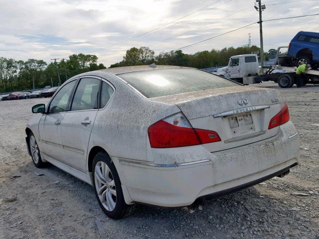 JNKBY01F39M750176 - 2009 INFINITI M45 WHITE photo 3