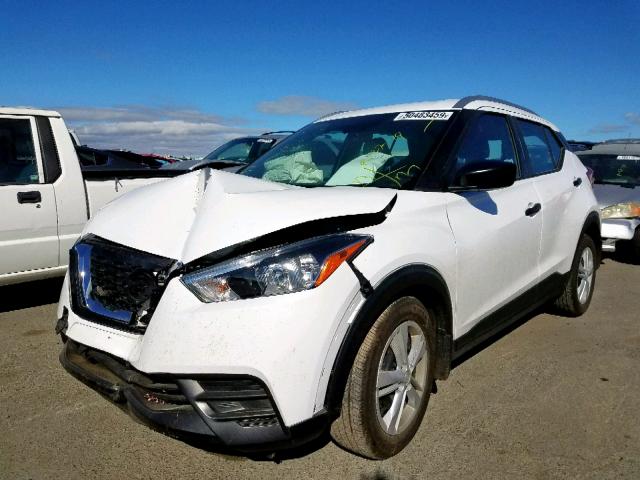 3N1CP5CU6KL505795 - 2019 NISSAN KICKS S WHITE photo 2