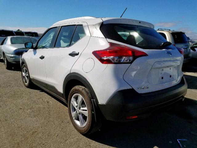 3N1CP5CU6KL505795 - 2019 NISSAN KICKS S WHITE photo 3