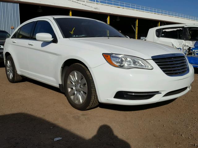 1C3CCBAB9EN212264 - 2014 CHRYSLER 200 LX WHITE photo 1