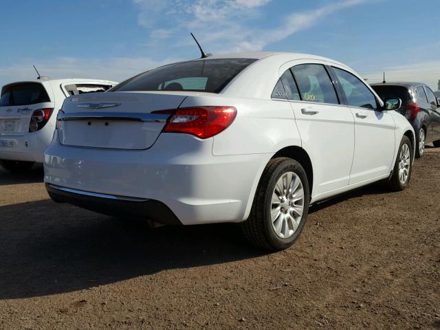 1C3CCBAB9EN212264 - 2014 CHRYSLER 200 LX WHITE photo 4