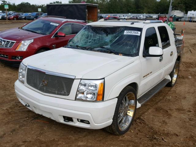 3GYEK63N52G357726 - 2002 CADILLAC ESCALADE E WHITE photo 2