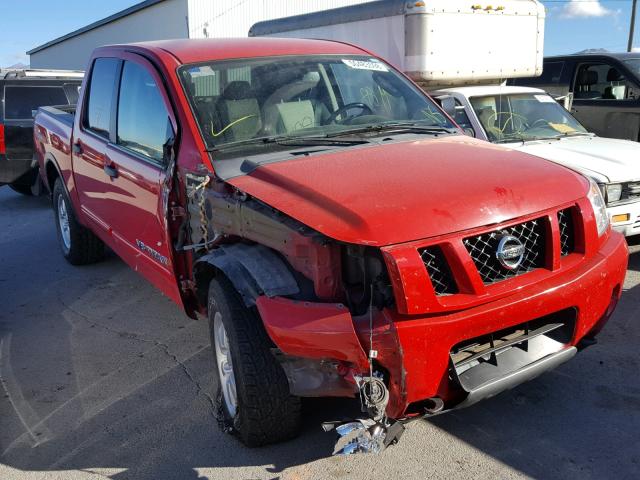 1N6AA0EC6BN319040 - 2011 NISSAN TITAN S RED photo 1