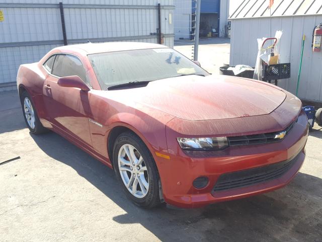 2G1FE1E33E9310928 - 2014 CHEVROLET CAMARO LS RED photo 1