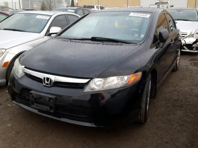 2HGFA16316H035392 - 2006 HONDA CIVIC DX V BLACK photo 2