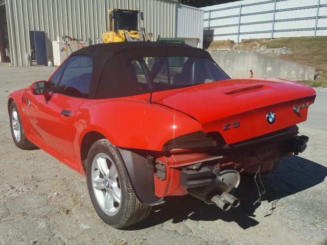 WBACN33401LK49071 - 2001 BMW Z3 2.5 RED photo 3