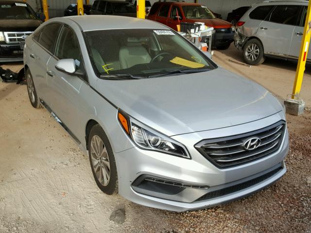 5NPE34AF1FH097132 - 2015 HYUNDAI SONATA SPO SILVER photo 1