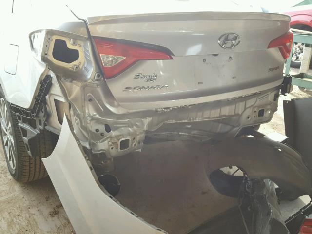 5NPE34AF1FH097132 - 2015 HYUNDAI SONATA SPO SILVER photo 9