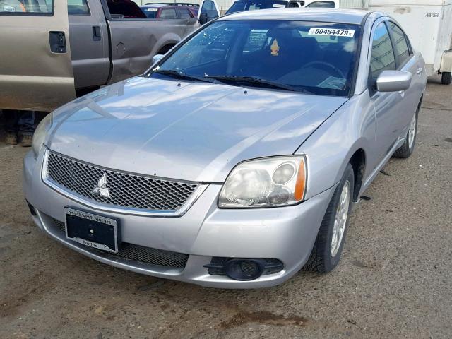 4A32B2FFXCE019072 - 2012 MITSUBISHI GALANT FE SILVER photo 2