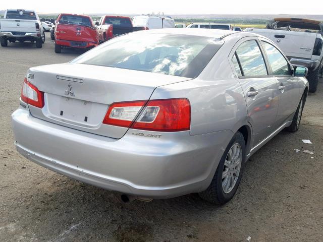 4A32B2FFXCE019072 - 2012 MITSUBISHI GALANT FE SILVER photo 4