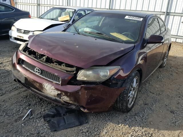JTKDE177150046156 - 2005 TOYOTA SCION TC ბურგუნდია ფოტო 2