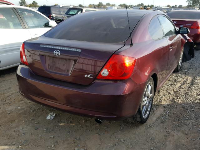 JTKDE177150046156 - 2005 TOYOTA SCION TC ბურგუნდია ფოტო 4