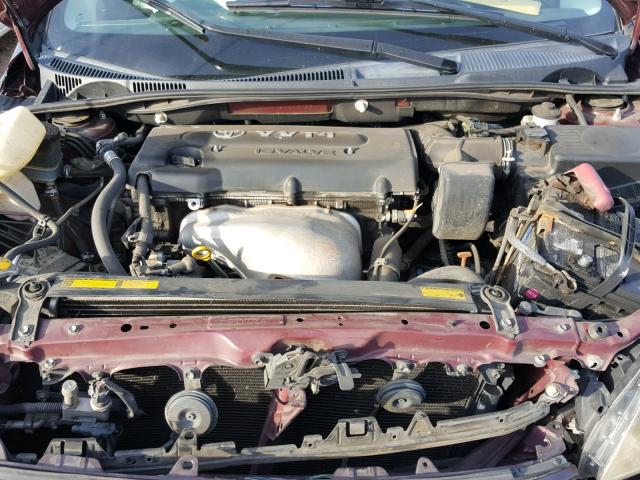 JTKDE177150046156 - 2005 TOYOTA SCION TC ბურგუნდია ფოტო 7