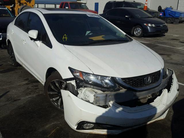 19XFB2F98EE080670 - 2014 HONDA CIVIC EXL WHITE photo 1