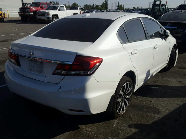 19XFB2F98EE080670 - 2014 HONDA CIVIC EXL WHITE photo 4