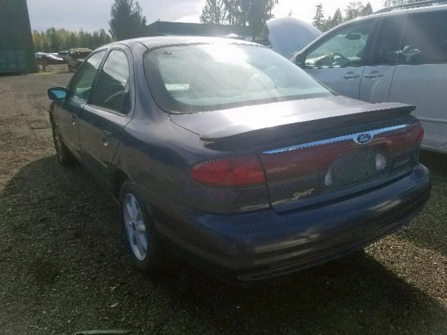 1FAFP66L8YK125814 - 2000 FORD CONTOUR SE BLUE photo 3