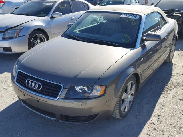 WAUAC48H66K006148 - 2006 AUDI A4 1.8 CAB BROWN photo 2